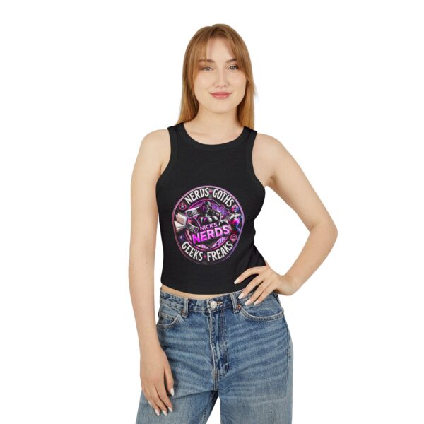 NicksNerds Women's Micro Rib Racer Tank Top