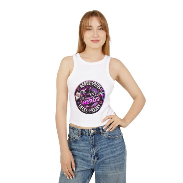 NicksNerds Women's Micro Rib Racer Tank Top