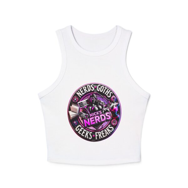 NicksNerds Women's Micro Rib Racer Tank Top