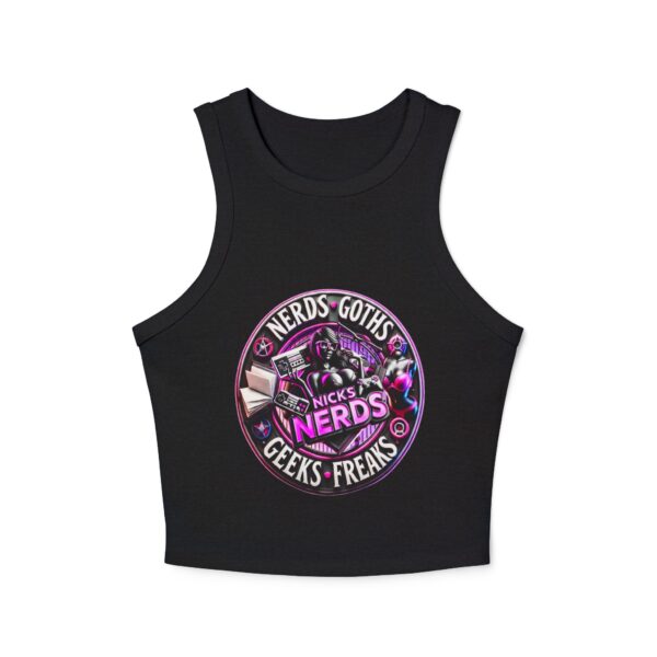 NicksNerds Women's Micro Rib Racer Tank Top